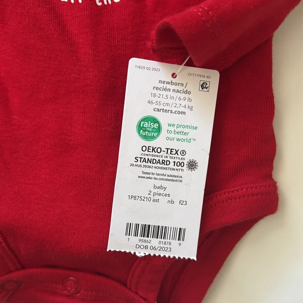 Baby Carter's Christmas Long Sleeve Bodysuit Set